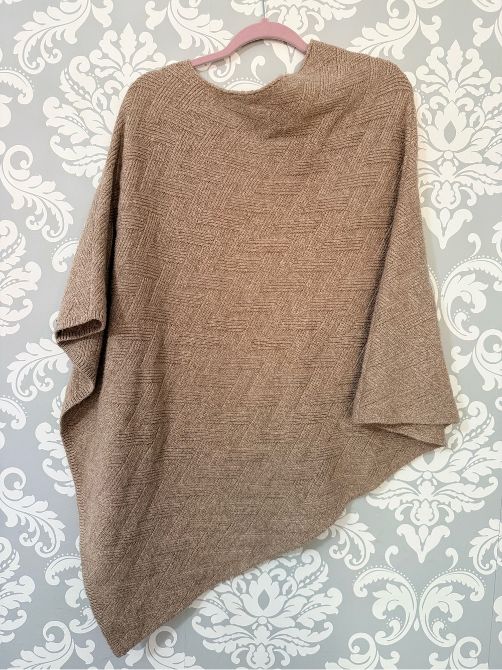 💫4/$25 • Addition Elle Women’s Taupe Asymmetric Knit Shawl / Sweater